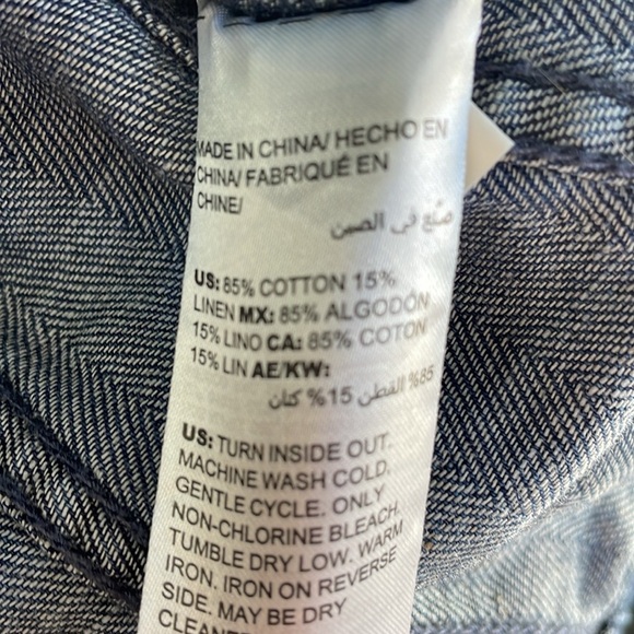 Chico’s Herringbone Denim Moto Jacket - Picture 7 of 10
